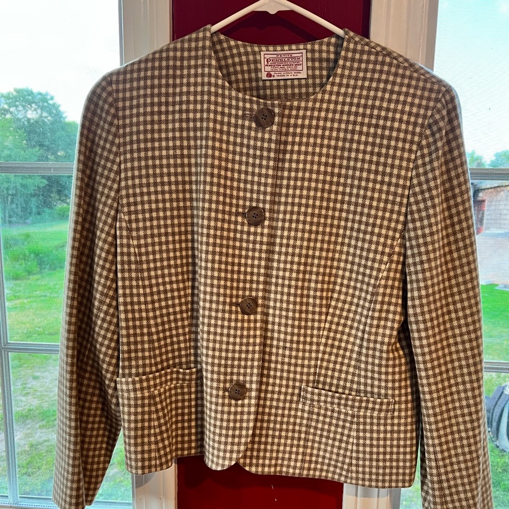 VINTAGE Pendleton 100% pure virgin wool women’s blazer